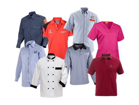 Camisas, polos e dólmãs de uniformes personalizados